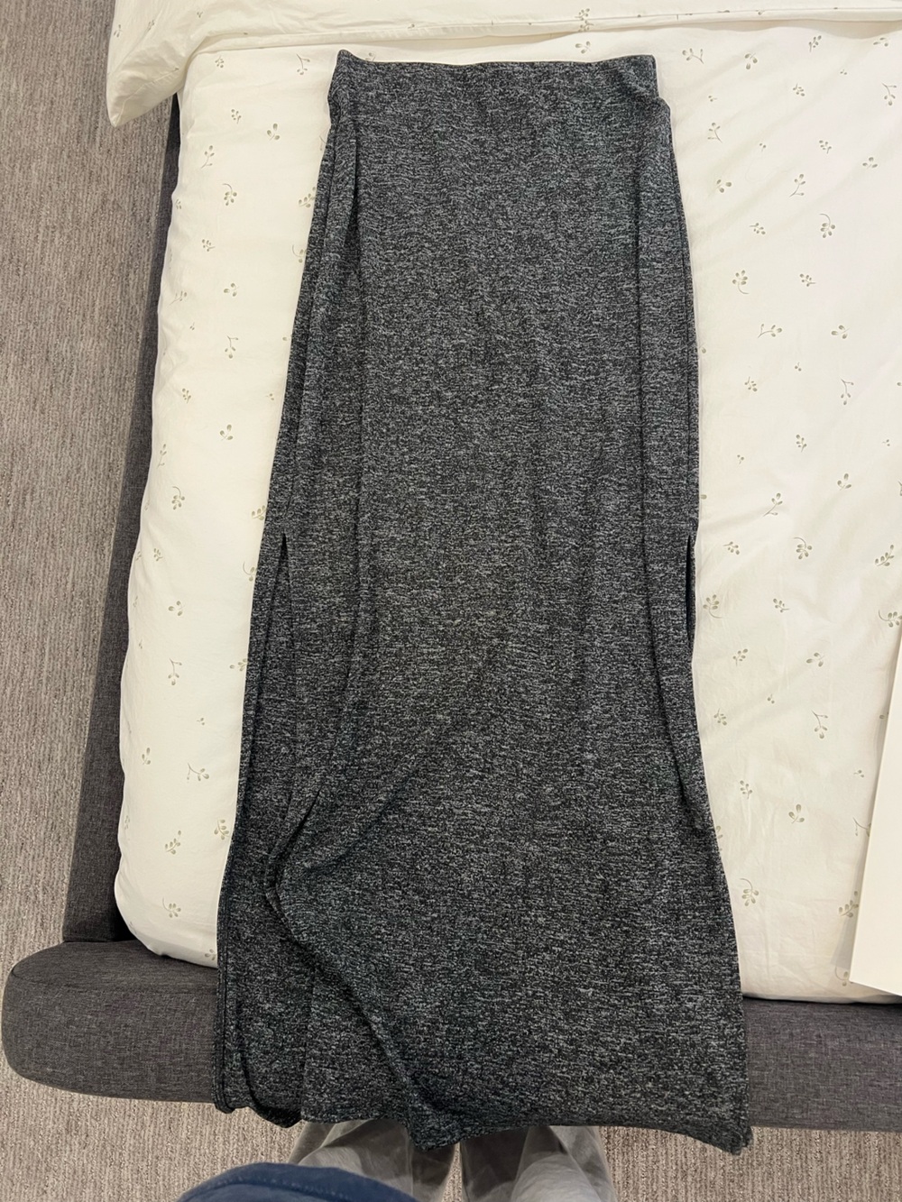 Babaton Dark Gray Maxi Skirt
